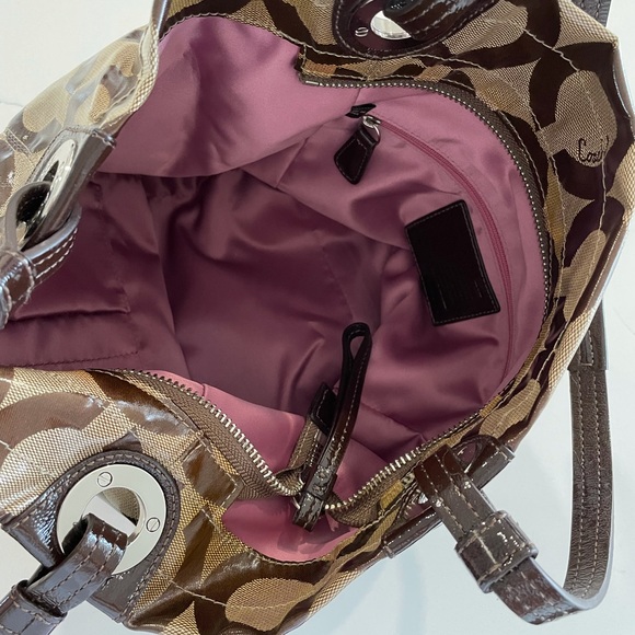 Authentic brown Coach handbag - Picture 3 of 3